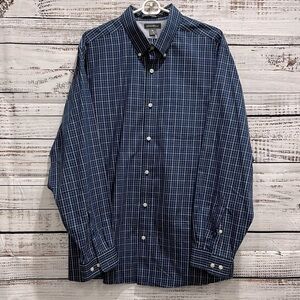 Eddie‎ Bauer Plaid Wrinkle Free Relaxed Fit Button Up Shirt | XL